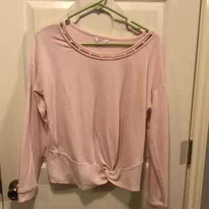 Candies pink long sleeve top